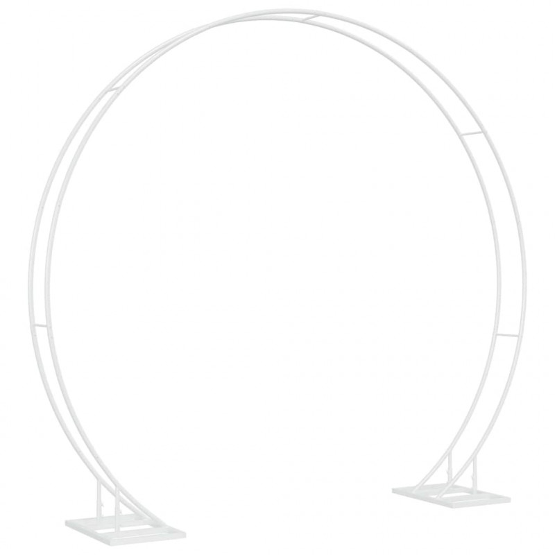 Łuk Ślubny Biały 220 x 45 x 200 cm Stal