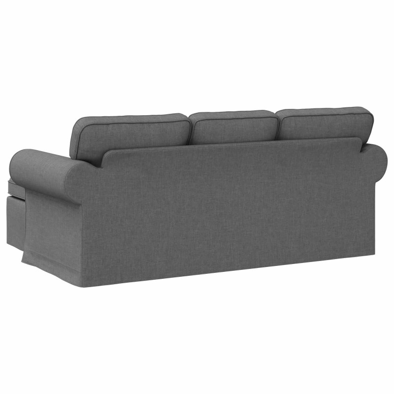 Sofa Ciemnoszary 215 x 138 x 80 cm tkanina