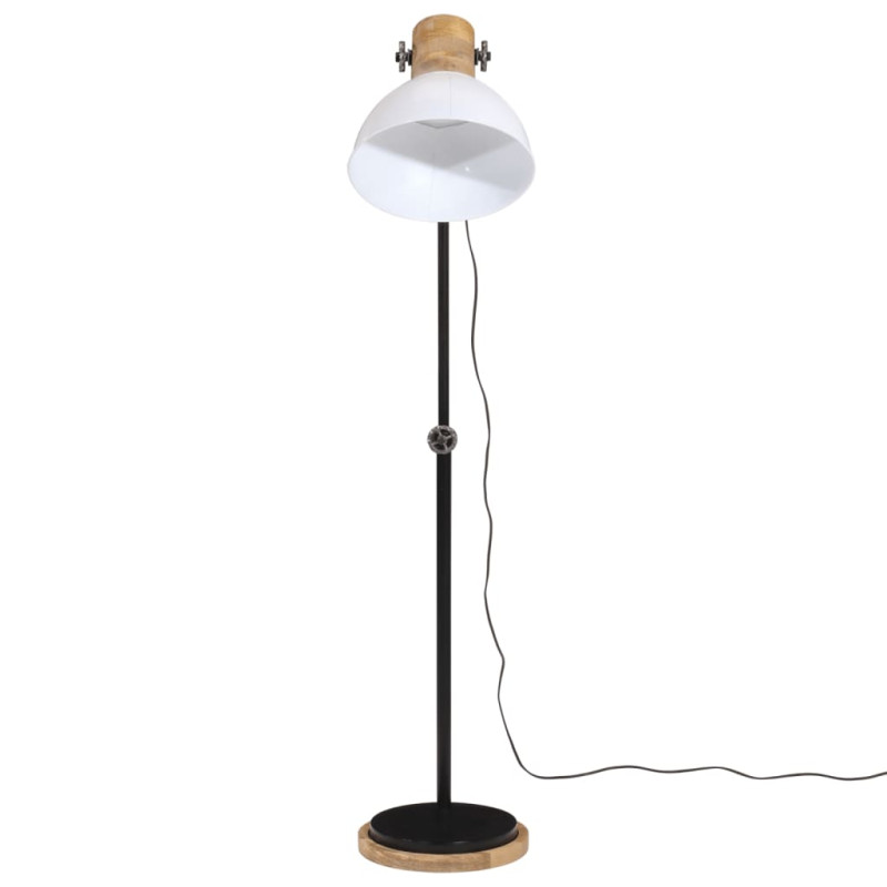 Lampa stojąca, 25 W, biała, 30x30x100-150 cm, E27