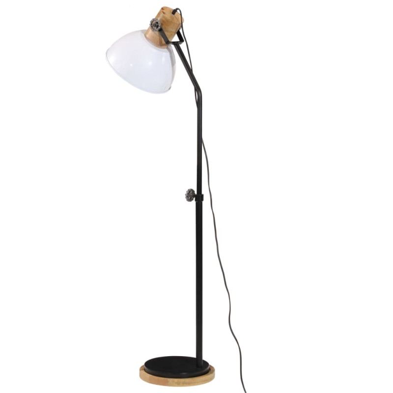 Lampa stojąca, 25 W, biała, 30x30x100-150 cm, E27