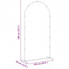 Łuk Ślubny Biały 100 x 39 x 200 cm Stal