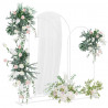 Łuk Ślubny 3 pcs Biały Stal