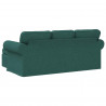 Sofa Ciemna zieleń 215 x 138 x 80 cm tkanina