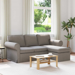 Sofa Ciemnoszary 215 x 138 x 80 cm tkanina