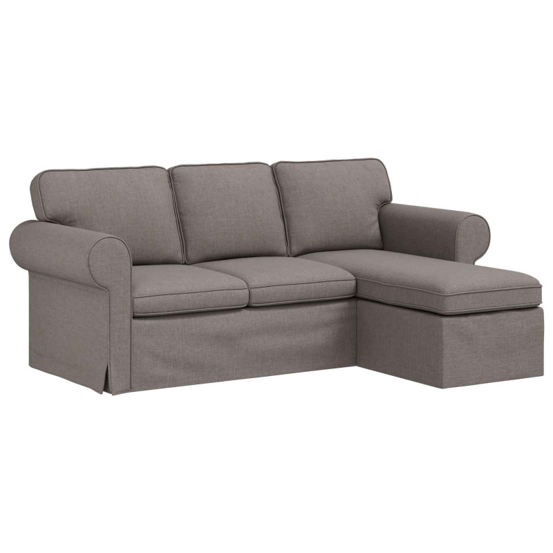 Sofa Ciemnoszary 215 x 138 x 80 cm tkanina