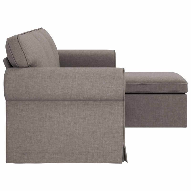 Sofa Ciemnoszary 215 x 138 x 80 cm tkanina