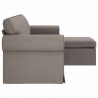 Sofa Ciemnoszary 215 x 138 x 80 cm tkanina