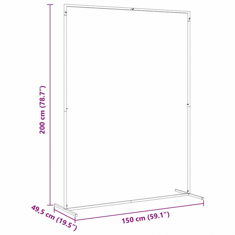 Łuk Ślubny Biały 150 x 49,5 x 200 cm Stal