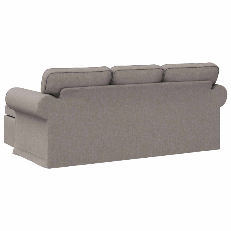 Sofa Ciemnoszary 215 x 138 x 80 cm tkanina