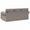 Sofa Ciemnoszary 215 x 138 x 80 cm tkanina