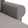 Sofa Ciemnoszary 215 x 138 x 80 cm tkanina