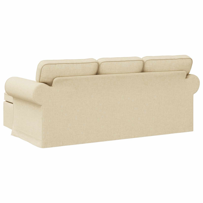 Sofa Kremowy 215 x 138 x 80 cm tkanina