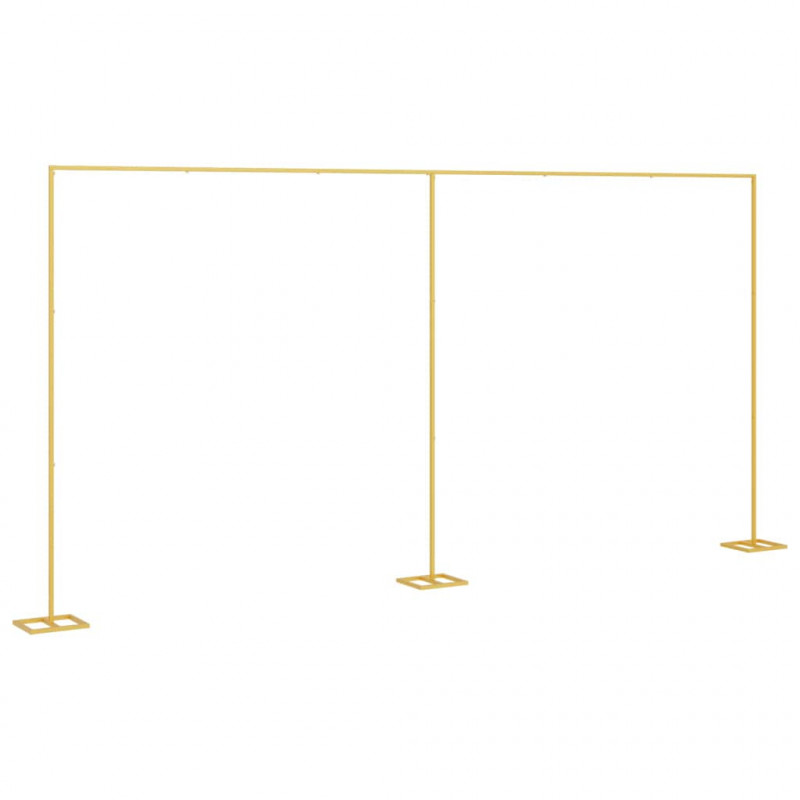 Łuk Ślubny złoty 657 x 35 x 300 cm Stal