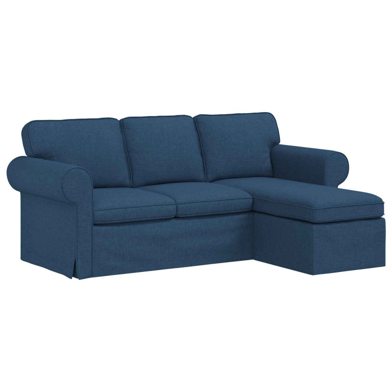 Sofa Niebieski 215 x 138 x 80 cm tkanina