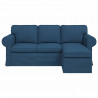 Sofa Niebieski 215 x 138 x 80 cm tkanina