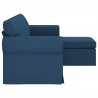 Sofa Niebieski 215 x 138 x 80 cm tkanina