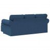 Sofa Niebieski 215 x 138 x 80 cm tkanina