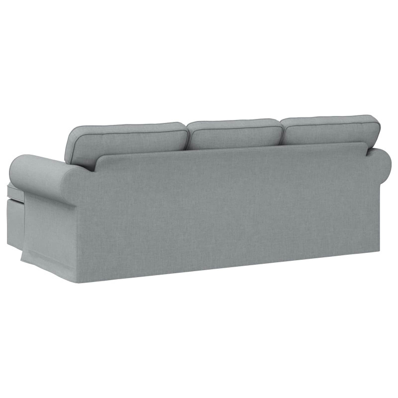 Sofa Jasnoszary 215 x 138 x 80 cm tkanina
