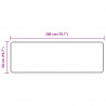 Biegacz dywanowy MARSA Kremowy 200 x 50 cm Poliester i PVC