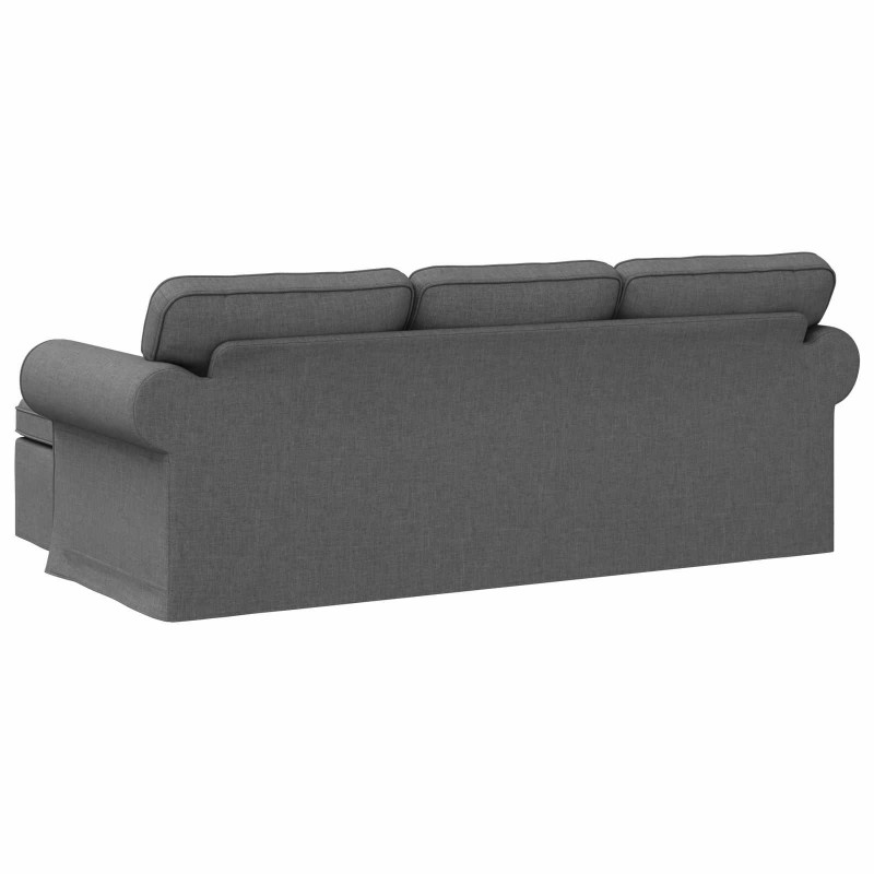 Sofa Ciemnoszary 215 x 138 x 80 cm tkanina