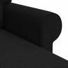 Sofa Czarny 215 x 138 x 80 cm tkanina
