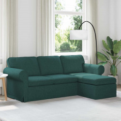 Sofa Ciemna zieleń 215 x 138 x 80 cm tkanina