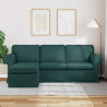 Sofa Ciemna zieleń 215 x 138 x 80 cm tkanina