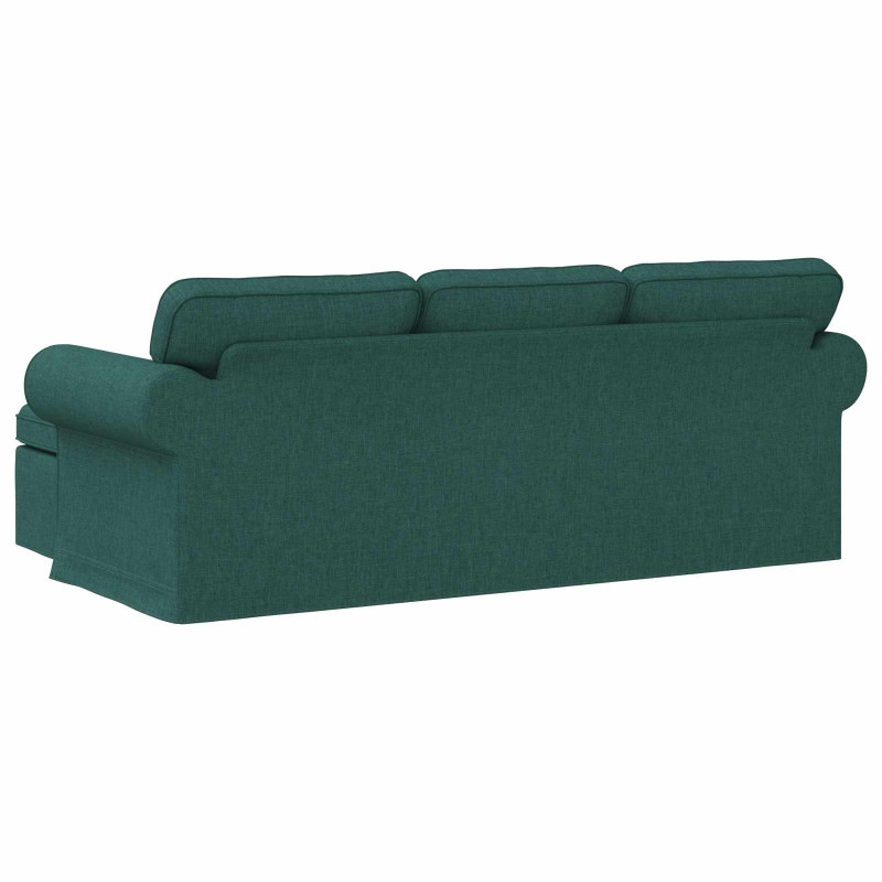 Sofa Ciemna zieleń 215 x 138 x 80 cm tkanina
