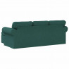 Sofa Ciemna zieleń 215 x 138 x 80 cm tkanina