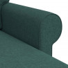 Sofa Ciemna zieleń 215 x 138 x 80 cm tkanina