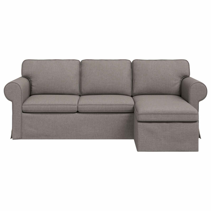 Sofa Ciemnoszary 215 x 138 x 80 cm tkanina