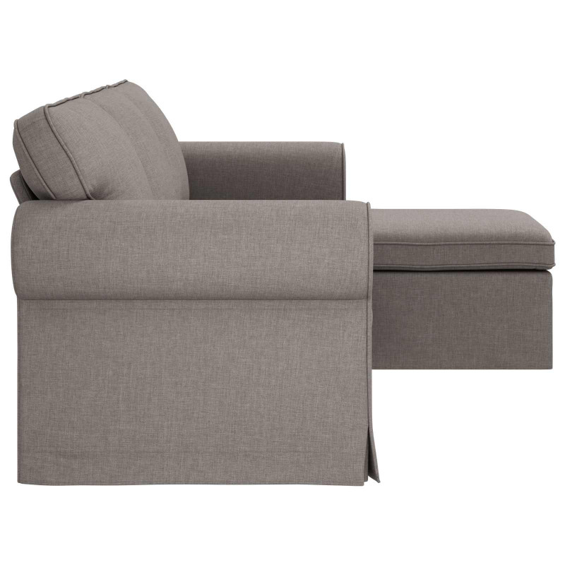 Sofa Ciemnoszary 215 x 138 x 80 cm tkanina