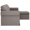 Sofa Ciemnoszary 215 x 138 x 80 cm tkanina