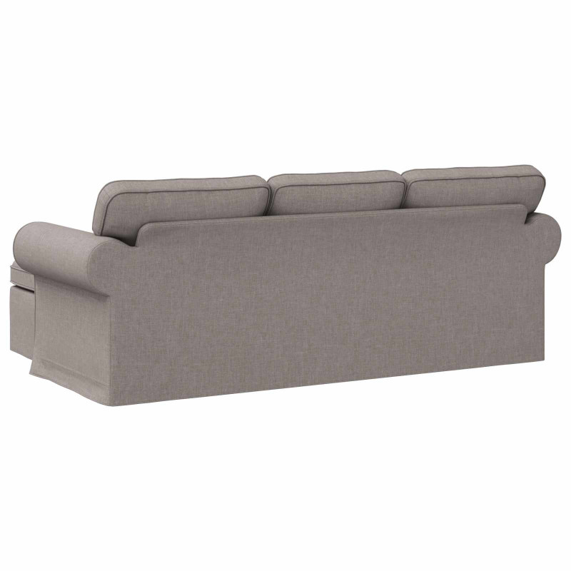 Sofa Ciemnoszary 215 x 138 x 80 cm tkanina