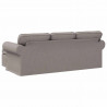 Sofa Ciemnoszary 215 x 138 x 80 cm tkanina