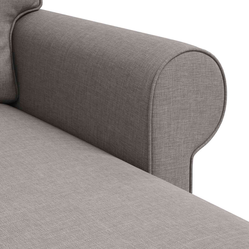 Sofa Ciemnoszary 215 x 138 x 80 cm tkanina