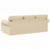 Sofa Kremowy 215 x 138 x 80 cm tkanina