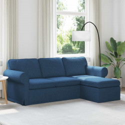 Sofa Niebieski 215 x 138 x 80 cm tkanina