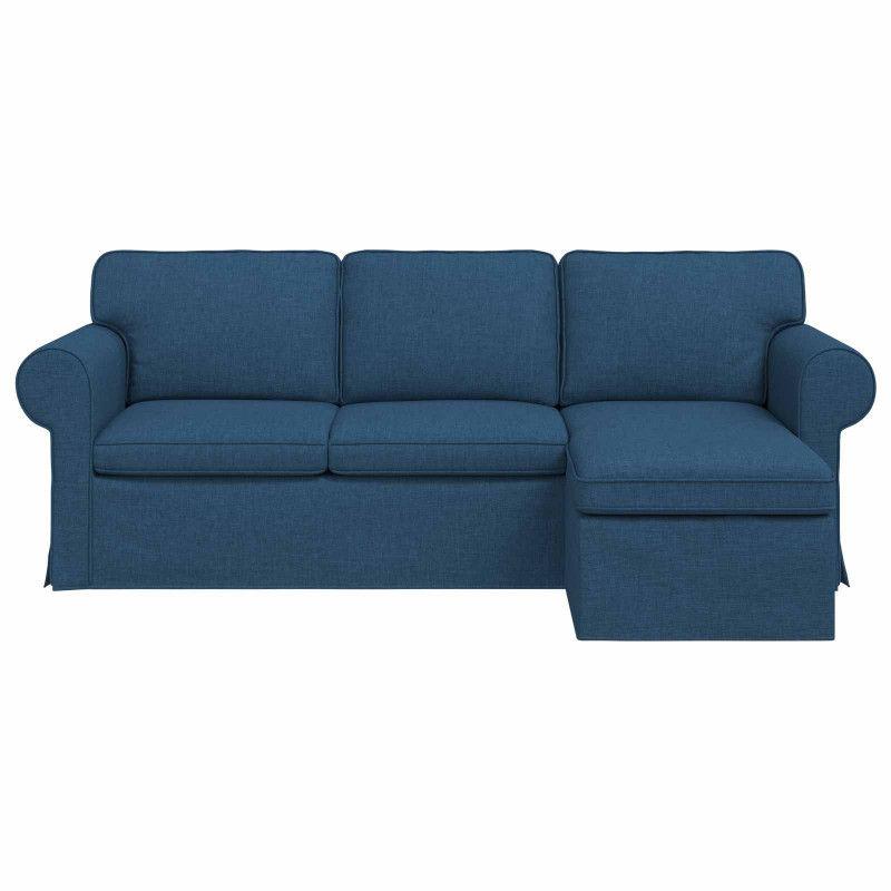Sofa Niebieski 215 x 138 x 80 cm tkanina