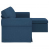 Sofa Niebieski 215 x 138 x 80 cm tkanina