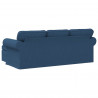 Sofa Niebieski 215 x 138 x 80 cm tkanina
