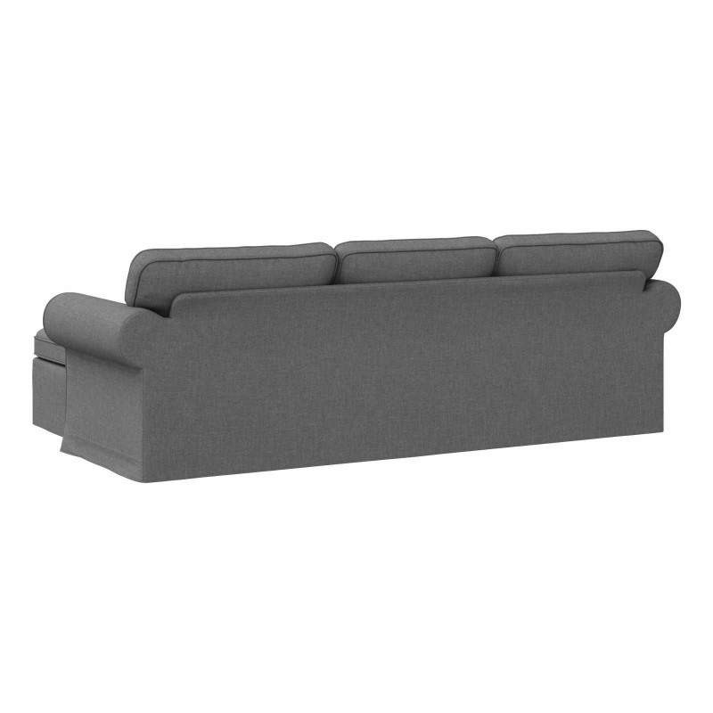 Sofa Ciemnoszary 215 x 138 x 80 cm tkanina