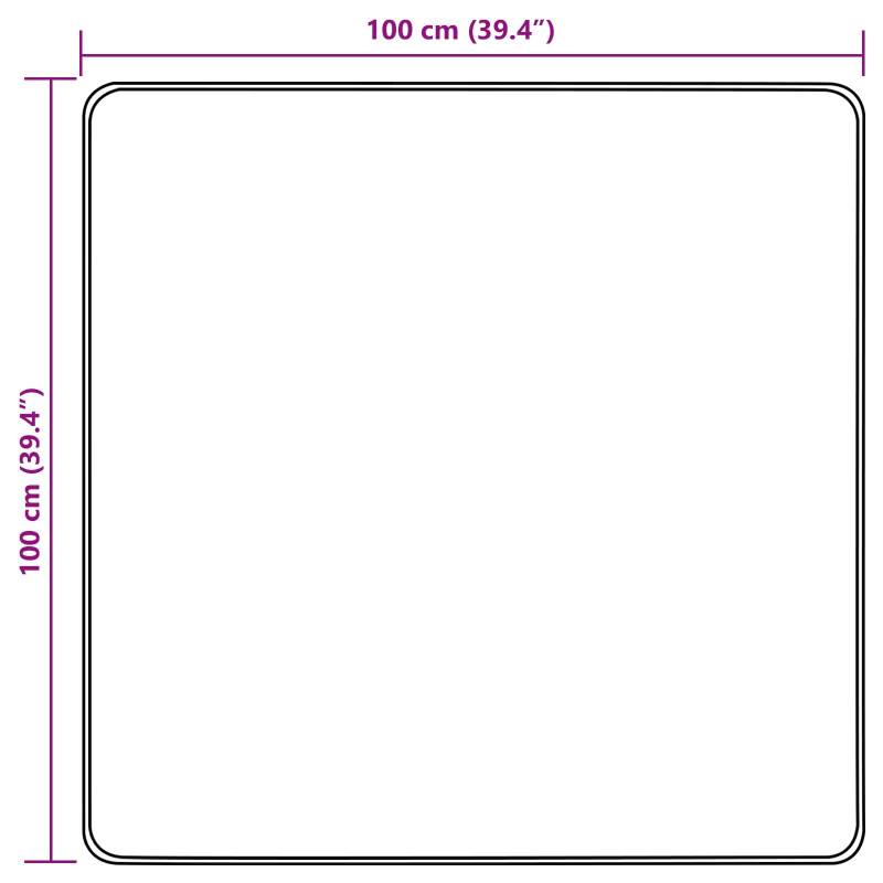 Biegacz dywanowy MARSA Kremowy 100 x 100 cm Poliester i PVC
