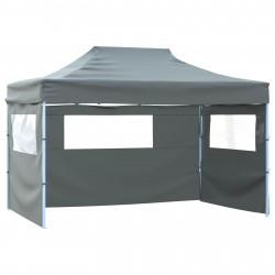 Namiot Imprezowy Antracyt 280 x 410 x 315 cm Materiał Oxford