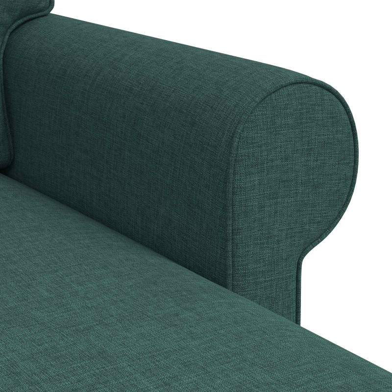 Sofa Ciemna zieleń 215 x 138 x 80 cm tkanina