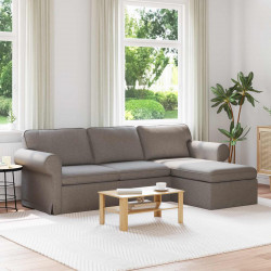 Sofa Ciemnoszary 215 x 138 x 80 cm tkanina