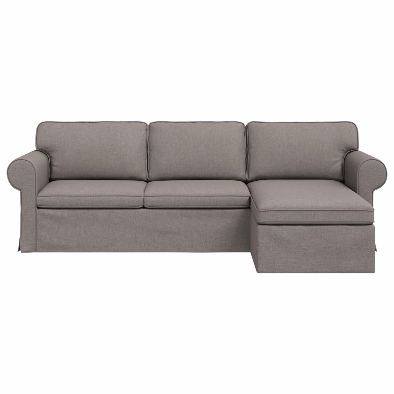 Sofa Ciemnoszary 215 x 138 x 80 cm tkanina