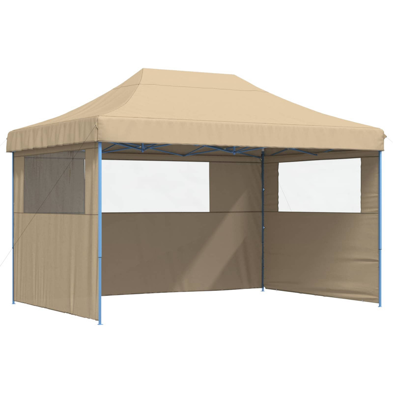 Namiot Imprezowy Beżowy 279 x 410 x 315 cm Materiał Oxford