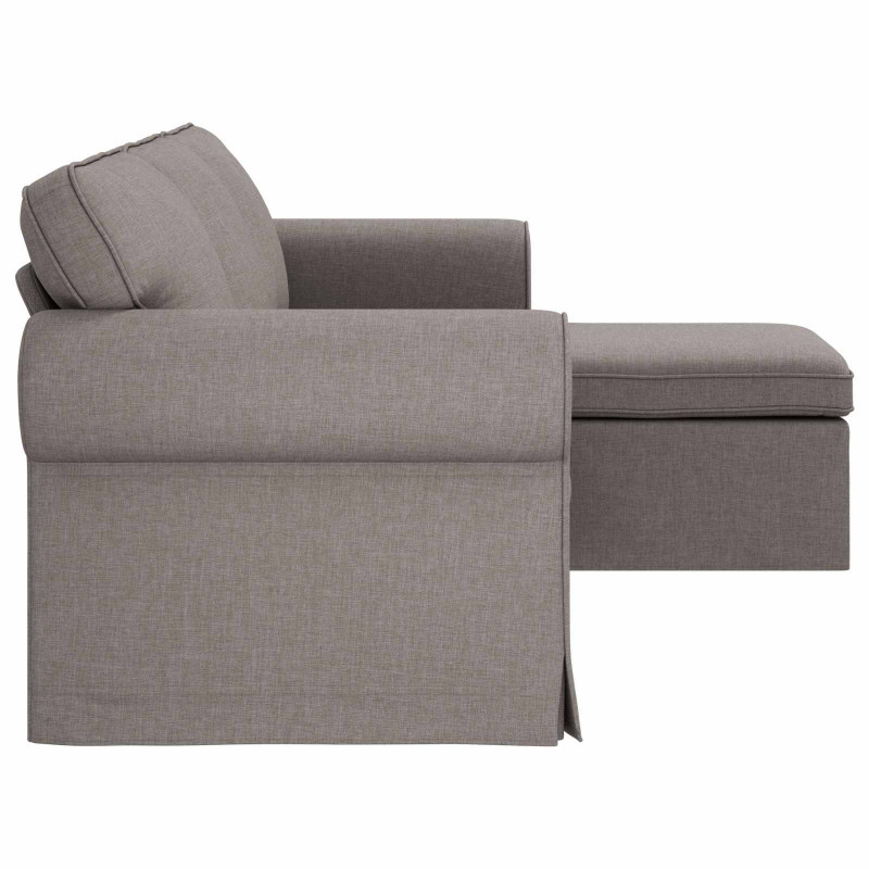 Sofa Ciemnoszary 215 x 138 x 80 cm tkanina