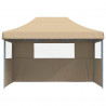 Namiot Imprezowy Beżowy 279 x 410 x 315 cm Materiał Oxford